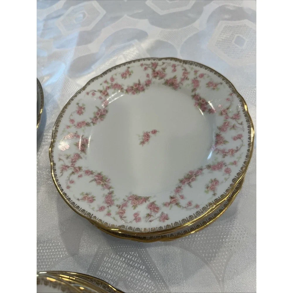 Bridal Rose Vintage‎ Original Lot of 18 Bavaria Schumann Plates Western Germany